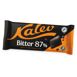 Kalev Bitter 87% Zartbitterschokolade (Bitter 87% eriti tume sokolaad) aus Tallinn in Estland.