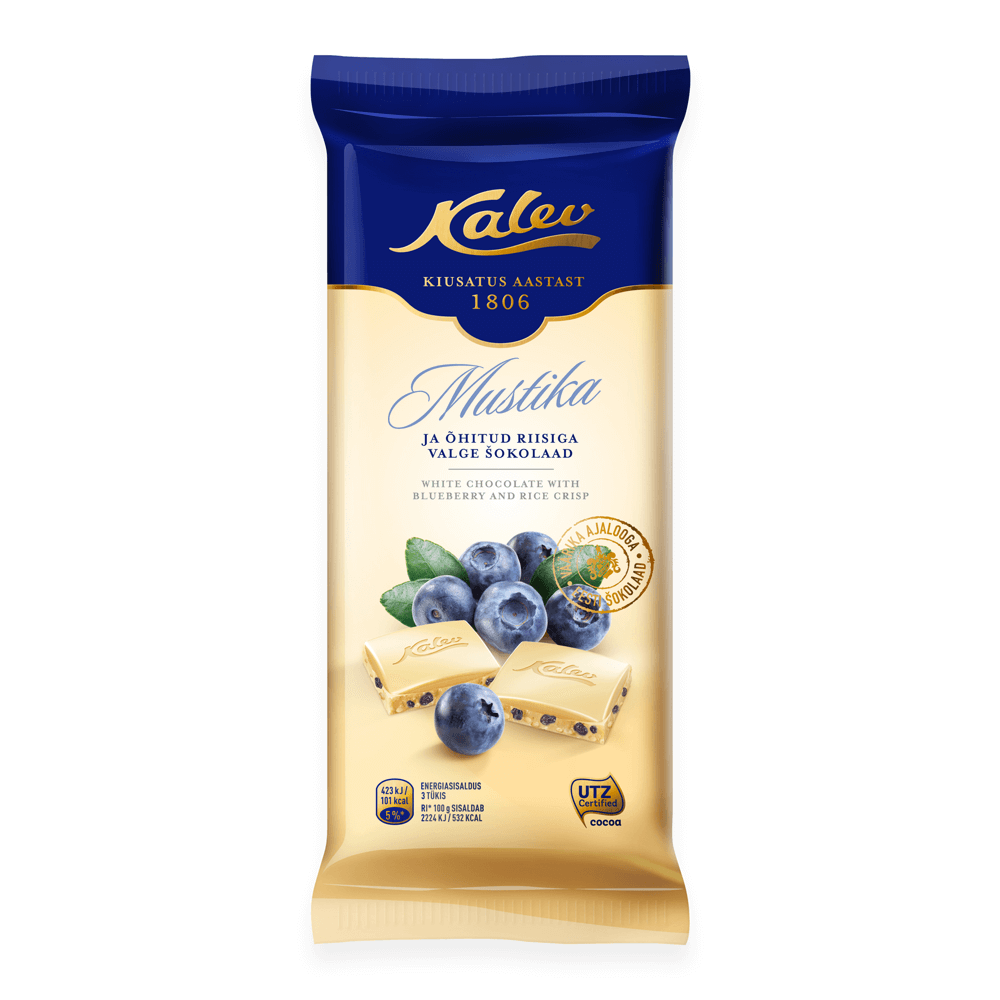 Kalev Weiße Schokolade Reis Crisp Blaubeere - SpezialitÃ¤ten aus dem ...