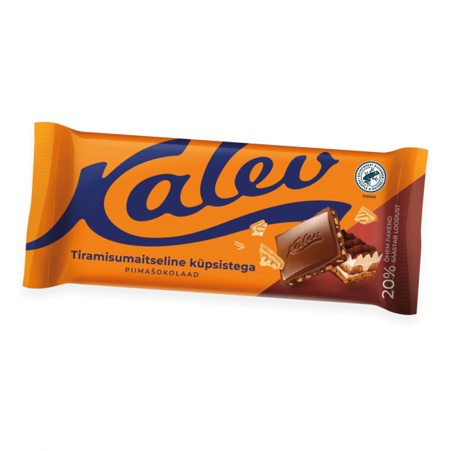 Kalev Milchschokolade Tiramisu Biscuit (Kalev tiramisumaitseline piima?okolaad küpsisega) aus Tallinn in Estland.