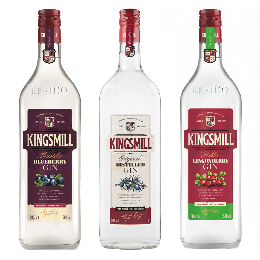 Liviko Kingsmill Gin Set 1.5 l Spezialitäten aus dem Baltikum